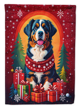 Load image into Gallery viewer, Bernese Mountain Dog Holiday Christmas Garden Flag – Outdoor Decorative Yard Flag