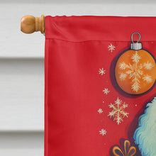Load image into Gallery viewer, Bichon Frise Holiday Christmas House Flag