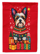 Load image into Gallery viewer, Biewer Terrier Holiday Christmas House Flag