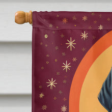 Load image into Gallery viewer, Black and Tan Coonhound Holiday Christmas House Flag