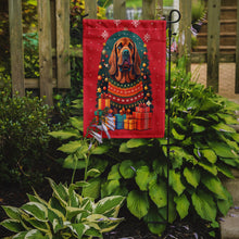 Load image into Gallery viewer, Bloodhound Holiday Christmas Garden Flag – Outdoor Decorative Yard Flag
