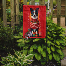 Load image into Gallery viewer, Border Collie Holiday Christmas Garden Flag – Outdoor Decorative Yard Flag