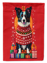 Load image into Gallery viewer, Border Collie Holiday Christmas Garden Flag – Outdoor Decorative Yard Flag