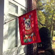 Load image into Gallery viewer, White Boxer Cropped Ears Holiday Christmas House Flag