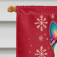 Load image into Gallery viewer, White Boxer Cropped Ears Holiday Christmas House Flag