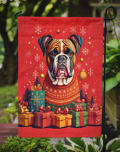 Load image into Gallery viewer, Fawn Boxer Holiday Christmas Garden Flag – Outdoor Decorative Yard Flag