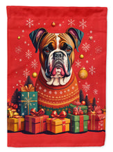 Load image into Gallery viewer, Fawn Boxer Holiday Christmas Garden Flag – Outdoor Decorative Yard Flag