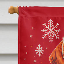 Load image into Gallery viewer, Brittany Spaniel Holiday Christmas House Flag