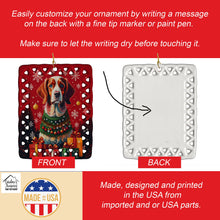 Load image into Gallery viewer, Brittany Spaniel Holiday Christmas Porcelain Ornament