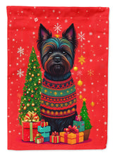 Load image into Gallery viewer, Black Cairn Terrier Holiday Christmas House Flag