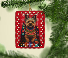 Load image into Gallery viewer, Cairn Terrier Holiday Christmas Porcelain Ornament