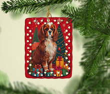Load image into Gallery viewer, Cavalier Spaniel Holiday Christmas Porcelain Ornament