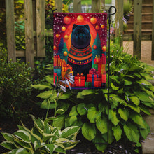 Load image into Gallery viewer, Black Chow Chow Holiday Christmas Garden Flag – Outdoor Decorative Yard Flag