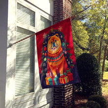 Load image into Gallery viewer, Chow Chow Holiday Christmas House Flag
