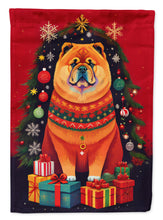 Load image into Gallery viewer, Chow Chow Holiday Christmas House Flag