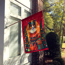 Load image into Gallery viewer, Collie Holiday Christmas House Flag