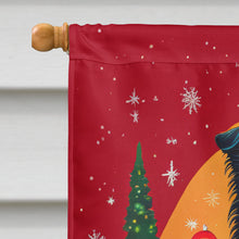 Load image into Gallery viewer, Collie Holiday Christmas House Flag