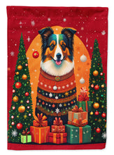 Load image into Gallery viewer, Collie Holiday Christmas House Flag