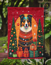 Load image into Gallery viewer, Collie Holiday Christmas Garden Flag – Outdoor Decorative Yard Flag