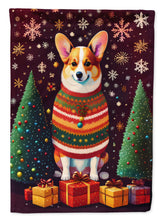 Load image into Gallery viewer, Corgi Holiday Christmas House Flag