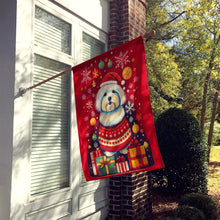 Load image into Gallery viewer, Coton De Tulear Holiday Christmas House Flag
