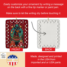Load image into Gallery viewer, Doberman Pinscher Holiday Christmas Porcelain Ornament