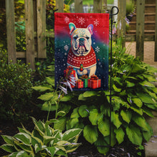 Load image into Gallery viewer, English Bulldog Holiday Christmas Garden Flag – Outdoor Decorative Yard Flag