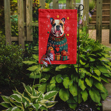Load image into Gallery viewer, English Bulldog Holiday Christmas Garden Flag – Outdoor Decorative Yard Flag