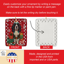 Load image into Gallery viewer, English Springer Spaniel Holiday Christmas Porcelain Ornament