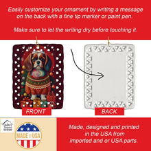 Load image into Gallery viewer, English Toy Spaniel Holiday Christmas Porcelain Ornament