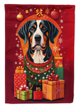 Load image into Gallery viewer, Entlebucher Mountain Dog Holiday Christmas Garden Flag – Outdoor Decorative Yard Flag