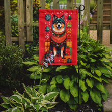 Load image into Gallery viewer, Finnish Lapphund Holiday Christmas Garden Flag – Outdoor Decorative Yard Flag