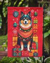 Load image into Gallery viewer, Finnish Lapphund Holiday Christmas Garden Flag – Outdoor Decorative Yard Flag
