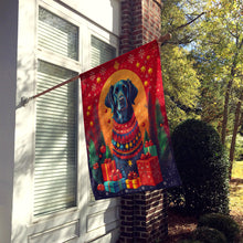 Load image into Gallery viewer, Flat-Coated Retriever Holiday Christmas House Flag