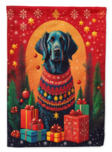 Load image into Gallery viewer, Flat-Coated Retriever Holiday Christmas House Flag