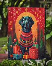 Load image into Gallery viewer, Flat-Coated Retriever Holiday Christmas Garden Flag – Outdoor Decorative Yard Flag