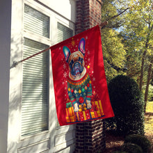 Load image into Gallery viewer, French Bulldog Holiday Christmas House Flag