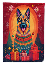 Load image into Gallery viewer, German Shepherd Holiday Christmas House Flag