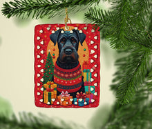 Load image into Gallery viewer, Giant Schnauzer Holiday Christmas Porcelain Ornament
