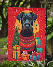 Load image into Gallery viewer, Giant Schnauzer Holiday Christmas Garden Flag – Outdoor Decorative Yard Flag