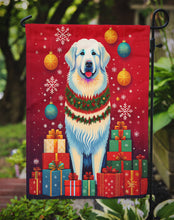 Load image into Gallery viewer, Great Pyrenees Holiday Christmas Garden Flag – Outdoor Decorative Yard Flag