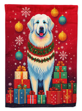 Load image into Gallery viewer, Great Pyrenees Holiday Christmas Garden Flag – Outdoor Decorative Yard Flag