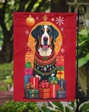 Load image into Gallery viewer, Greater Swiss Mountain Dog Holiday Christmas Garden Flag – Outdoor Decorative Yard Flag