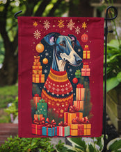 Load image into Gallery viewer, Greyhound Holiday Christmas Garden Flag – Outdoor Decorative Yard Flag