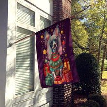 Load image into Gallery viewer, Chinese Crested Holiday Christmas House Flag