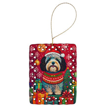Load image into Gallery viewer, Havanese Holiday Christmas Porcelain Ornament
