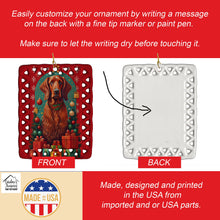Load image into Gallery viewer, Irish Setter Holiday Christmas Porcelain Ornament