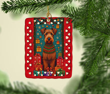 Load image into Gallery viewer, Irish Terrier Holiday Christmas Porcelain Ornament