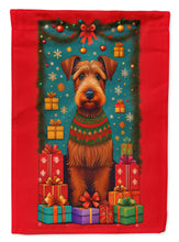 Load image into Gallery viewer, Irish Terrier Holiday Christmas Garden Flag – Outdoor Decorative Yard Flag