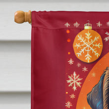 Load image into Gallery viewer, Irish Wolfhound Holiday Christmas House Flag